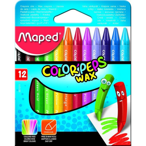 Picture of MAPED CRAYONS SOFT WAX X12
